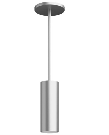 Visual Comfort Architectural ENCY3RP-L12930WW-UNV-BA 3" 12W Wall Wash LED Cylinder, Pendant Mount, Reflector Finish/Cylinder Finish: Black/Brushed Aluminum, Color Temperature: 3000K