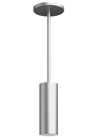 Visual Comfort Architectural ENCY3RP-L129WD2D-UNV-WA 3" 12W Fixed LED Cylinder, Warm Dim, Pendant Mount, Reflector Finish/Cylinder Finish: White/Brushed Aluminum, Color Temperature: Warm Dim 3000-1800K, Beam Spread: 25°