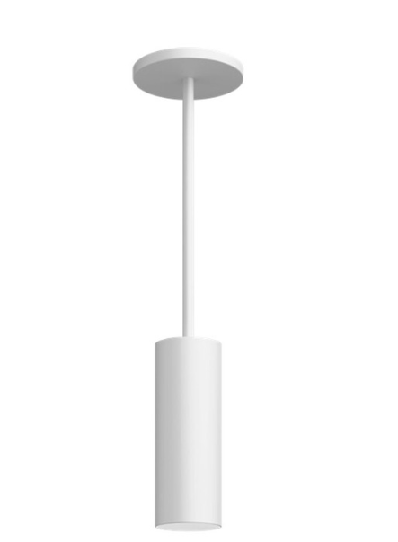 Visual Comfort Architectural ENCY3RP-L129WD6D-UNV-WW 3" 12W Fixed LED Cylinder, Warm Dim, Pendant Mount, Reflector Finish/Cylinder Finish: White/White, Color Temperature: Warm Dim 3000-1800K, Beam Spread: 60°