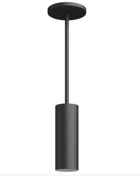 Visual Comfort Architectural ENCY3RP-L129WD4D-UNV-WB 3" 12W Fixed LED Cylinder, Warm Dim, Pendant Mount, Reflector Finish/Cylinder Finish: White/Black, Color Temperature: Warm Dim 3000-1800K, Beam Spread: 40°
