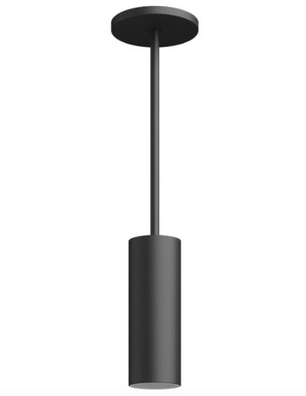 Visual Comfort Architectural ENCY3RP-L129WDWW-UNV-AB 3" 12W Wall Wash LED Cylinder, Warm Dim, Pendant Mount, Reflector Finish/Cylinder Finish: Brushed Aluminum/Black, Color Temperature: Warm Dim 3000-1800K