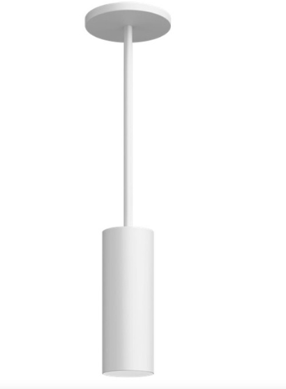 Visual Comfort Architectural ENCY3RP-L129WDWW-UNV-AW 3" 12W Wall Wash LED Cylinder, Warm Dim, Pendant Mount, Reflector Finish/Cylinder Finish: Brushed Aluminum/White, Color Temperature: Warm Dim 3000-1800K