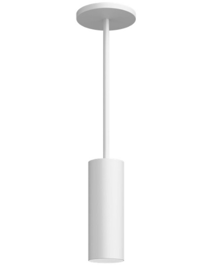 Visual Comfort Architectural ENCY3RP-L129WDWW-UNV-BW 3" 12W Wall Wash LED Cylinder, Warm Dim, Pendant Mount, Reflector Finish/Cylinder Finish: Black/White, Color Temperature: Warm Dim 3000-1800K