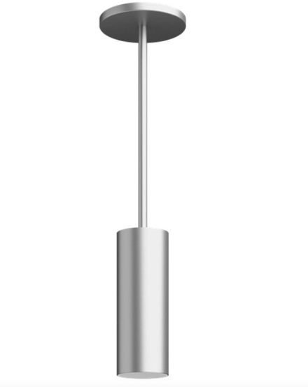 Visual Comfort Architectural ENCY3RP-L129WDWW-UNV-WA 3" 12W Wall Wash LED Cylinder, Warm Dim, Pendant Mount, Reflector Finish/Cylinder Finish: White/Brushed Aluminum, Color Temperature: Warm Dim 3000-1800K