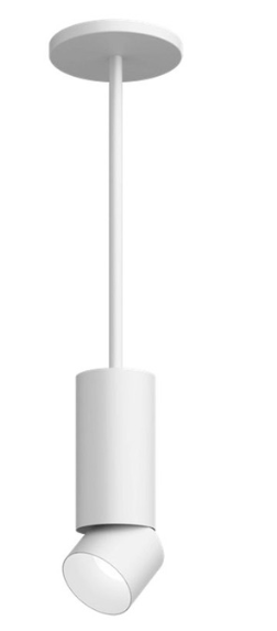 Visual Comfort Architectural ENCY3RP-L159274A-UNV-WW Entra 3 Inch Cylinder Pendant Without Stem, CCT 2700K, White Finish / White Color