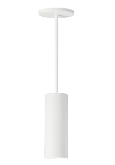 Visual Comfort Architectural ENCY3RP-L159302D-UNV-WW Entra 3 Inch Cylinder Pendant Without Stem, Fixed Downlight, Beam Angle 25°, Color Temperature 3000K, Wattage 15W, White Finish