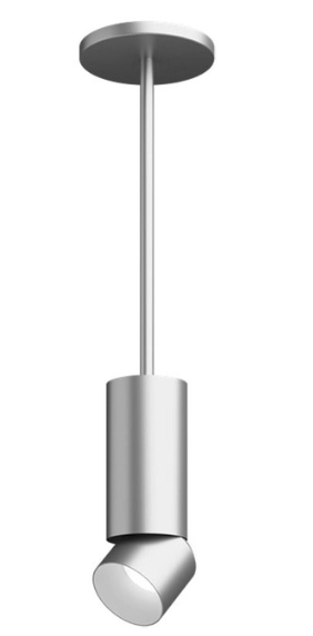 Visual Comfort Architectural ENCY3RP-L159WD6A-UNV-AA Entra 3 Inch Cylinder Pendant Without Stem, CCT Warm Dim, Brushed Aluminum Finish / Brushed Aluminum Color