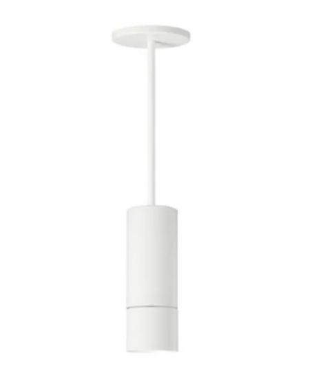 Visual Comfort Architectural ENCY3RP-L199271A-UNV-AW ENTRA 3" 19W Adjustable LED Cylinder, Pendant Mount, Brushed Aluminum Reflector, White Cylinder, 2700K, 18° Beam Angle