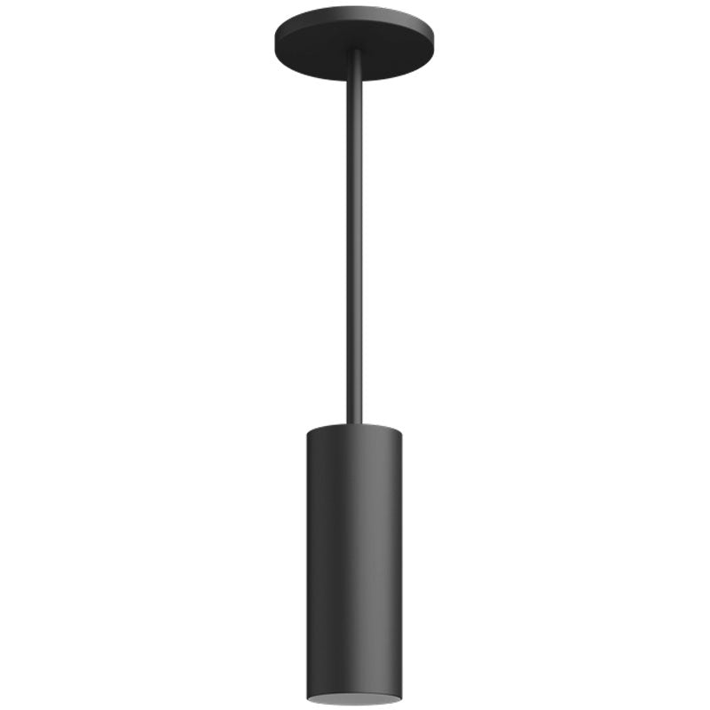 Visual Comfort Architectural ENCY3RP-L199306D-UNV-AB Entra 3 Inch Cylinder Pendant Without Stem, Fixed Downlight, Beam Angle 60°, Color Temperature 3000K, Wattage 19W, Brushed Aluminum/Black Finish