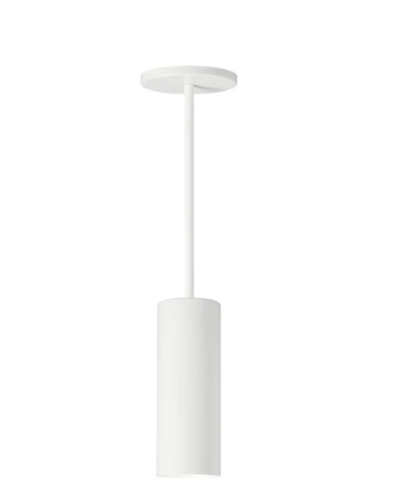 Visual Comfort Architectural ENCY3RP-L199WD6D-UNV-AW 3" 19W Fixed LED Cylinder, Warm Dim, Pendant Mount, Reflector Finish/Cylinder Finish: Brushed Aluminum/White, Color Temperature: Warm Dim  3000-1800K, Beam Angle:60°