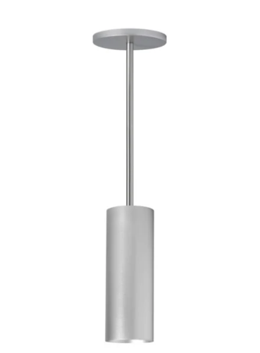 Visual Comfort Architectural ENCY3RP-L199WD6D-UNV-BA ENTRA 3" 19W Fixed LED Cylinder, Pendant Mount, Black Reflector, Brushed Aluminum Cylinder, Color Temperature Warm Dim, 60° Beam Spread