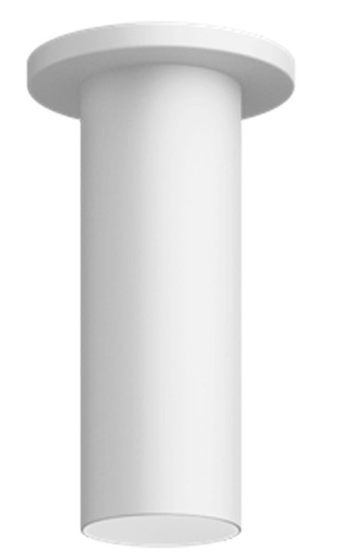 Visual Comfort Architectural ENCY3RS-L129274D-UNV-AW Entra 3 Inch LED Fixed Cylinder Ceiling Light, CCT 3000K, White Finish / Brushed Aluminum Color