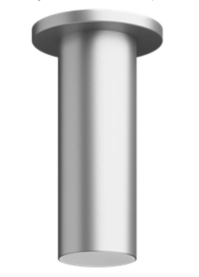 Visual Comfort Architectural ENCY3RS-L12927WW-UNV-BA 3" 12W Wall Wash LED Cylinder, Surface Mount, Reflector Finish/Cylinder Finish: Black/Brushed Aluminum, Color Temperature: 2700K