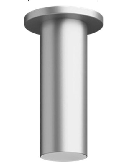Visual Comfort Architectural ENCY3RS-L12927WW-UNV-WA 3" 12W Wall Wash LED Cylinder, Surface Mount, Reflector Finish/Cylinder Finish: White/Brushed Aluminum, Color Temperature: 2700K