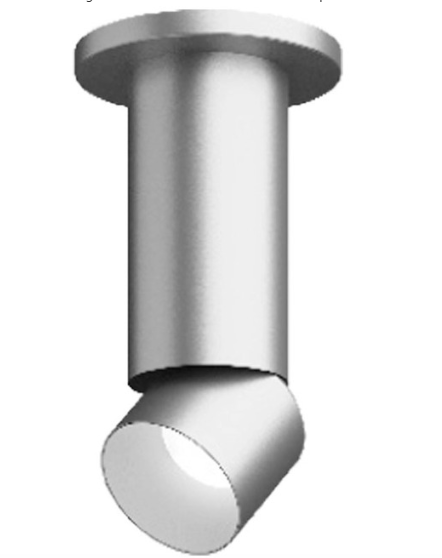 Visual Comfort Architectural ENCY3RS-L129WD6A-UNV-WA 3" 12W Adjustable LED Cylinder, Warm Dim, Surface Mount, Reflector Finish/Cylinder Finish: White/Brushed Aluminum, Color Temperature: Warm Dim 3000-1800K, Beam Spread: 60°