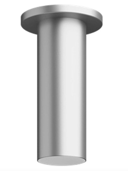 Visual Comfort Architectural ENCY3RS-L129WD2D-UNV-BA 3" 12W Fixed LED Cylinder, Warm Dim, Surface Mount, Reflector Finish/Cylinder Finish: Black/Brushed Aluminum, Color Temperature: Warm Dim 3000-1800K, Beam Spread: 25°
