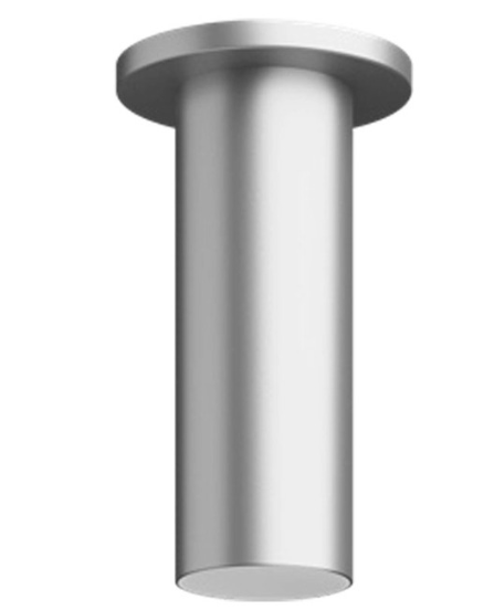 Visual Comfort Architectural ENCY3RS-L129WDWW-UNV-WA 3" 12W Wall Wash LED Cylinder, Warm Dim, Surface Mount, Reflector Finish/Cylinder Finish: White/Brushed Aluminum, Color Temperature: Warm Dim 3000-1800K