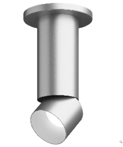 Visual Comfort Architectural ENCY3RS-L199306A-UNV-AA ENTRA 3" 19W Adjustable LED Cylinder, Surface Mount, Brushed Aluminum Reflector, Brushed Aluminum Cylinder, 3000K, 60° Beam Spread