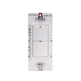 Wattstopper EOSW-102-LA Dual Relay RF Wall Switch Wihout Neutral Wire - 120-277V - Light Almond Finish