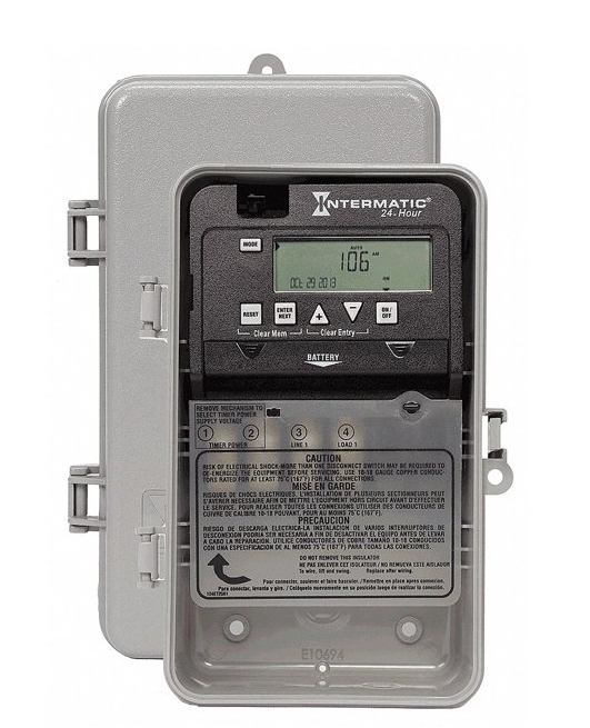 Intermatic EP100C 120-277vac Surface Mount 24 Hour Electronic Timer