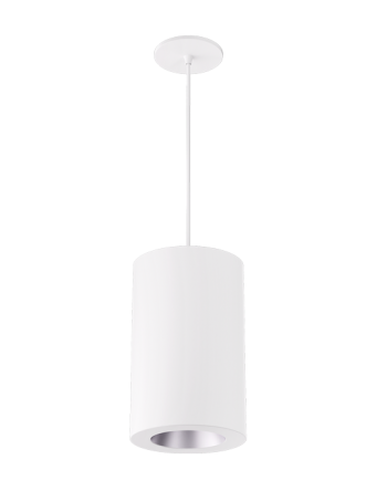 Elco Lighting EPD685UL3CT5HW 6″ Ply Sylo™ Pendant, Color Temperature 2700K-5000K, Lumens 1000, 1500, 2000 lm, Haze with White Ring