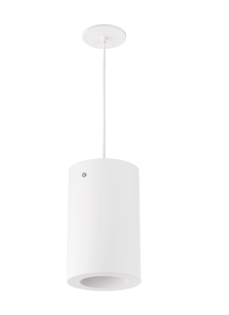 Elco Lighting EPD685L3CT5W-EM 6" Ply Sylo™ Pendant, Wattage 15W Max, Color Temperature 2700K-5000K, Lumens 1000, 1500, 2000 lm, Voltage 120-277V, Dimming 0-10V, Emergency Battery Backup, All White
