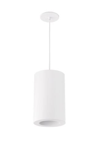 Elco Lighting EPD685L3CT5W-60 6" Ply Sylo™ Pendant, Wattage 14/18/24W, Color Temperature 2700K-5000K, Lumens 1000, 1500, 2000 lm, Voltage 120-277V, Dimming 0-10V, 60" Stem, All White