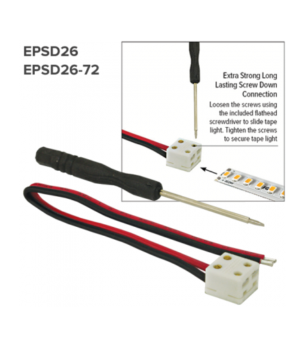 ELCO Lighting EPSD26-72 Indoor Tape Light Accessories