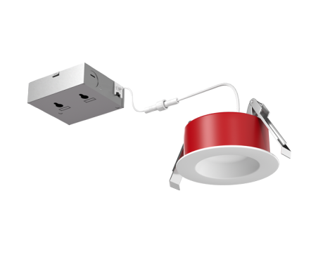 Elco Lighting ERT417FCT5W 4 Inch LED Fire Rated 120V Round Reflector with 5-CCT Switch, Watt 15W, Lumens 1000lm, Voltage 120V, 5CCT 2700K - 5000K