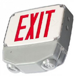 Orbit ESBL2L-B-2-G LED Wet Location Emergency & Exit Combo Black Housing 2f Green Letters