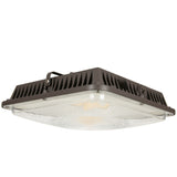 ESL Vision ESL-CP-3060W-43050-BZ-EM8-1DHOC-PC LED Canopy Fixture, Upto 7,800 Lumens, Voltage 120-277VAC Input, Emergency Backup 1040 Lumens >90 Mins, Emergency Back Up Unit, Built in Daylight & Occupancy Sensor, Photocell, Bronze Finish