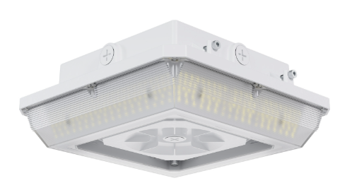 ESL Vision ESL-CP-3060W-53050-WH LED Canopy Light, Selectable Wattage 30W–45W–60W, MCTP 3000K–4000K–5000K, White Finish