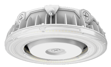 ESL Vision ESL-CP-R-2555W-13050-WH LED Round Canopy Light, Selectable Wattage 25W–40W–55W, MCTP 3000K–4000K–5000K, White Finish