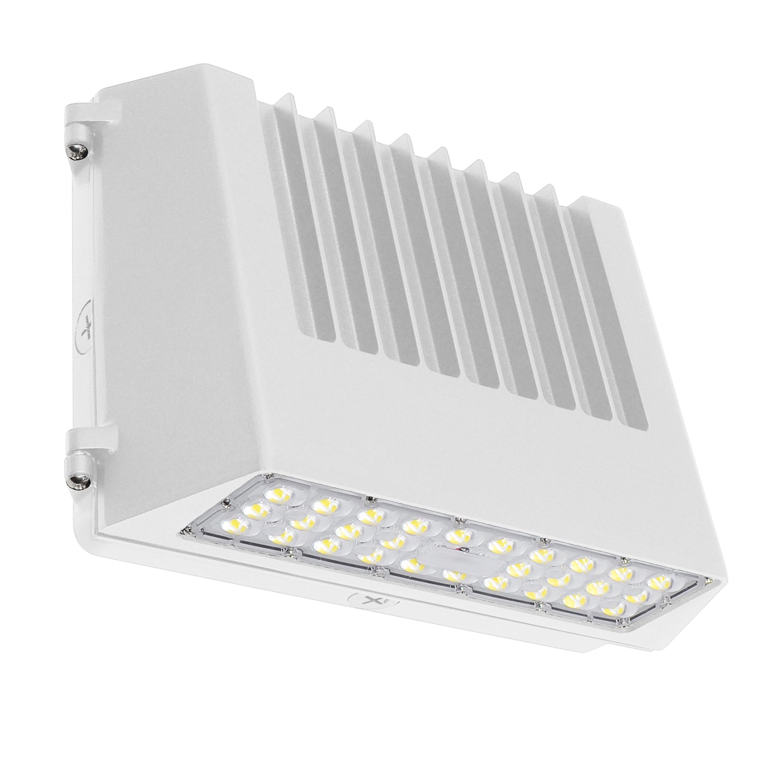 ESL Vision ESL-FCWP-2555W-23050-WH LED Full Cut Off Wall Pack, Wattage 25/40/55W, Lumens 7,260 lm, Color Temperature 3000/4000/5000K, Voltage 120-277VAC, 10 kV Surge Protector, with on/off Photocell Integrated, White Finish
