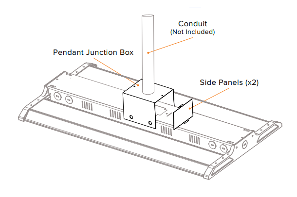 ESL Vision ESL-LHB4-PM-01 Pendant Mount for LHB4