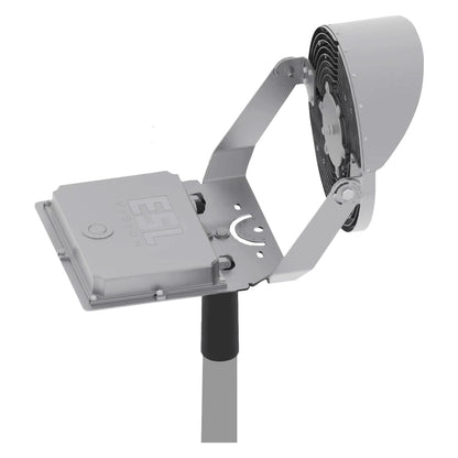 ESL Vision ESL-SPT-550W-250-40 LED Spot Light, Wattage 550W, Lumens 88,733 lm, Color Temperature 5000K, Voltage 200-528VAC Input, 20' Cord, 40° Degree Beam