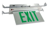 Orbit ESRE-B-2-G-AC Led Recessed Mount Edge-lit Exit Sign Black Cas 2f Green Letters Ac Only