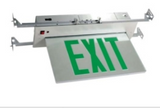 ORBIT ESRE-W-1-G-EB-SDT Led Recessed Mount Edge-lit Exit Sign White Case 1F Green Letters Battery Back-Up Self-diagnostic Test