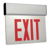 ORBIT ESSE-W-2-R-EB Led Surface Edge-lit Exit Sign White Case 2F Red Letters Battery Back-Up