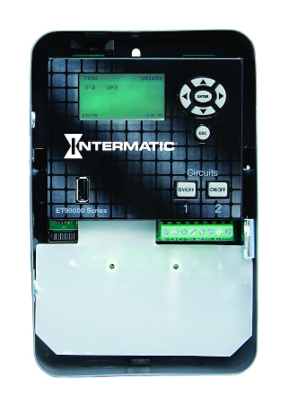 Intermatic ET90215C Astronomic 365-Day 2-Circuit Electronic Control, 120-277 VAC, 50/60 Hz, 2-SPDT, Indoor Metal Enclosure, Ethernet Optional