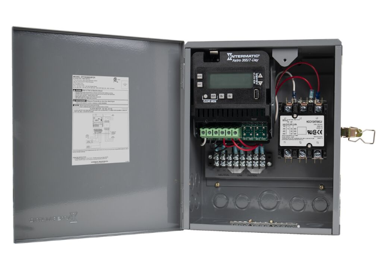 Intermatic ETCB28253PCR Electronic All-Purpose Contractor Box, 120 - 480 VAC, 60 Hz, 3PST, Outdoor Metal Enclosure