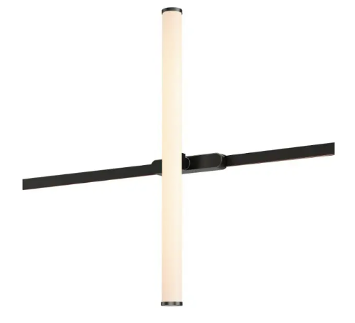 ET2 Contemporary Lighting ETL21232-BK Continuum Track Light 20" Tube, Color Temperature 3000K, Voltage 120-277V, Black Finish
