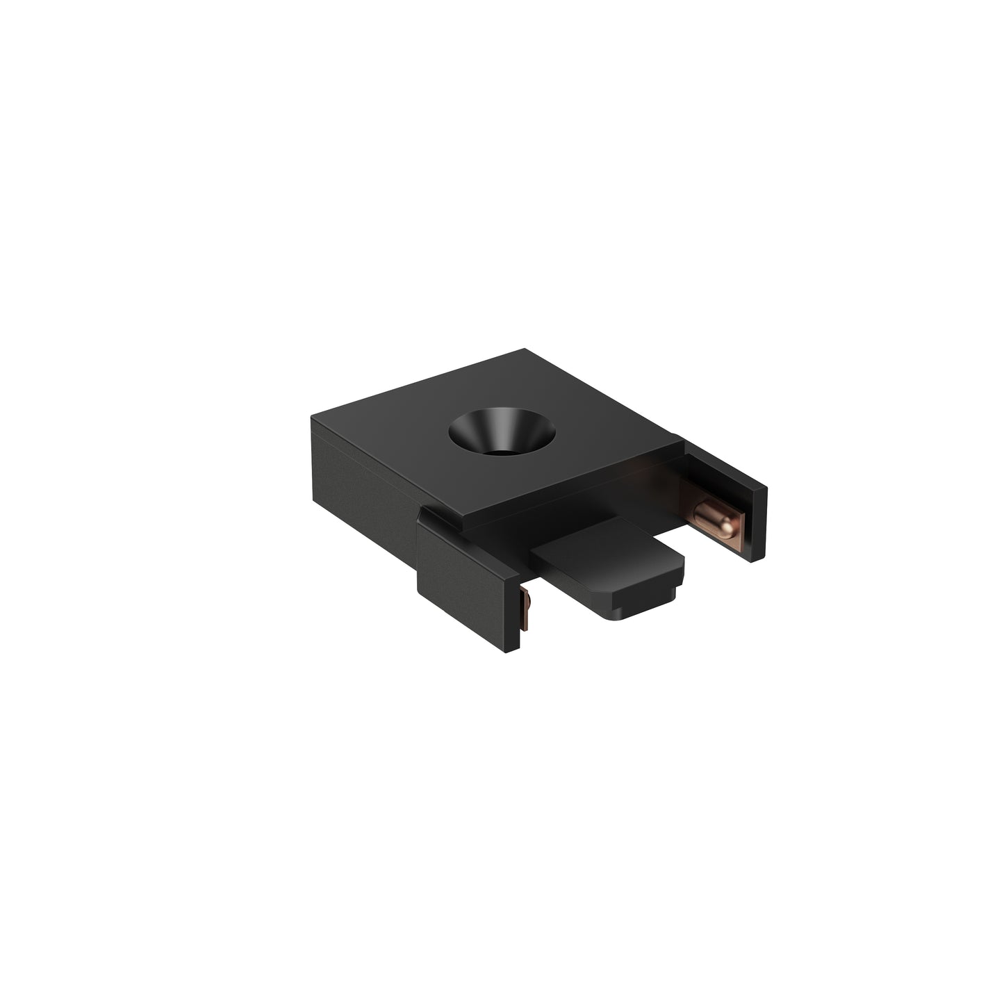 ET2 Contemporary Lighting ETMSC-1END-BK Continuum Track End Connector - Finish: Black