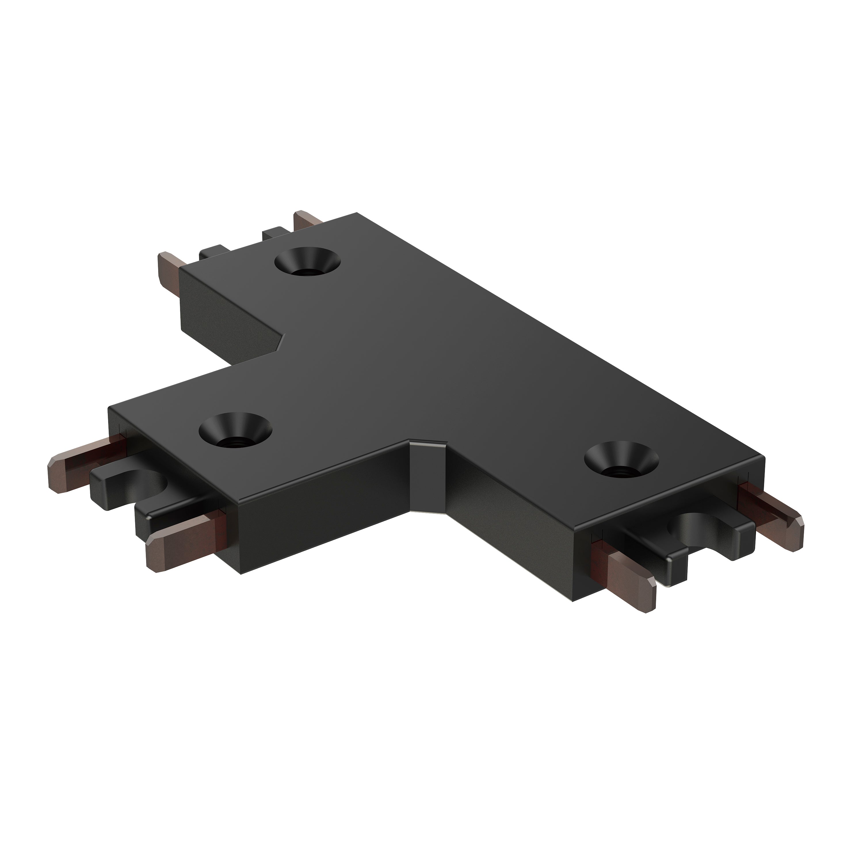 ET2 Contemporary Lighting ETMSC90-3TW-BK Continuum Track 3-way T Connector - Finish: Black