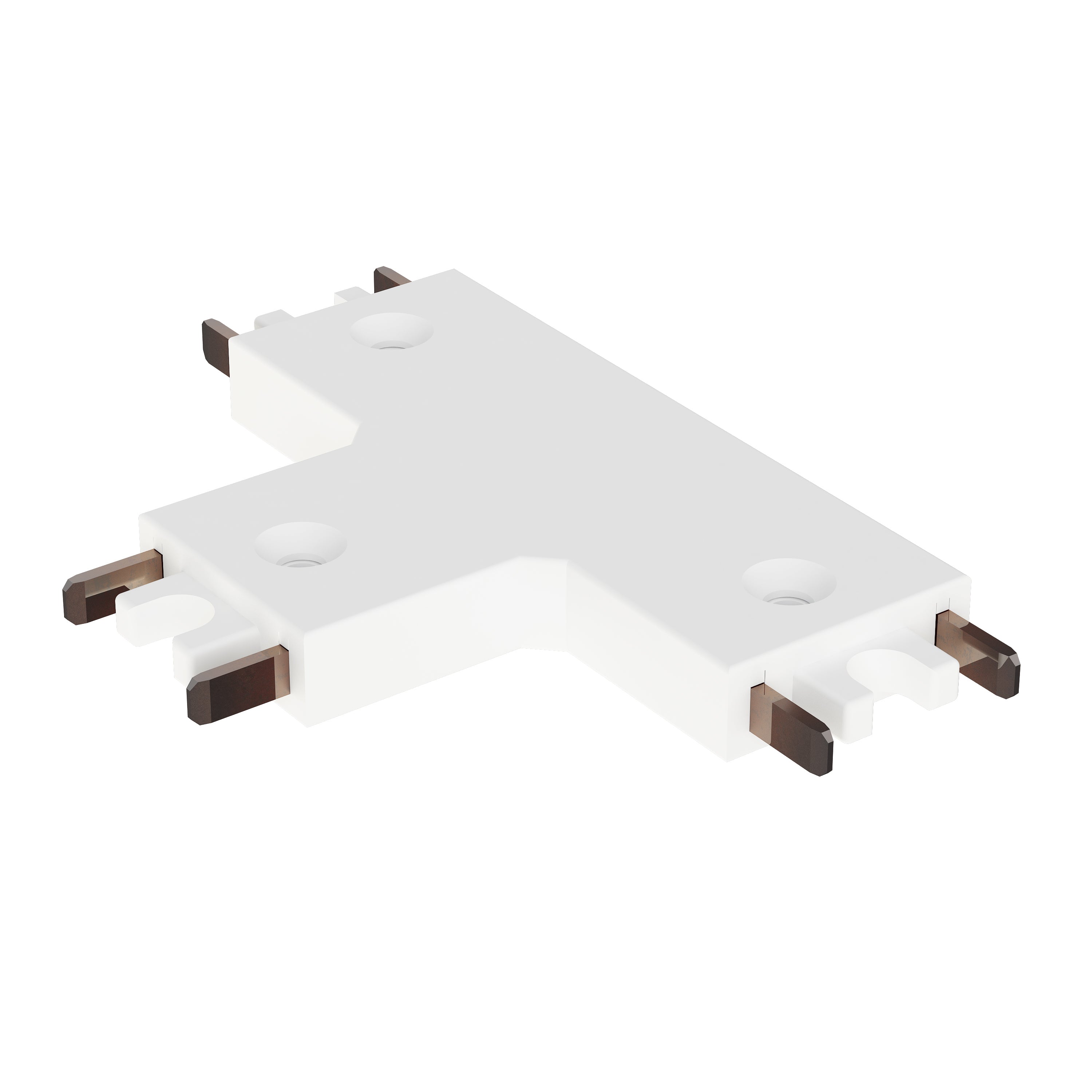 ET2 Contemporary Lighting ETMSC90-3TW-WT Continuum Track 3-way T Connector - Finish: White