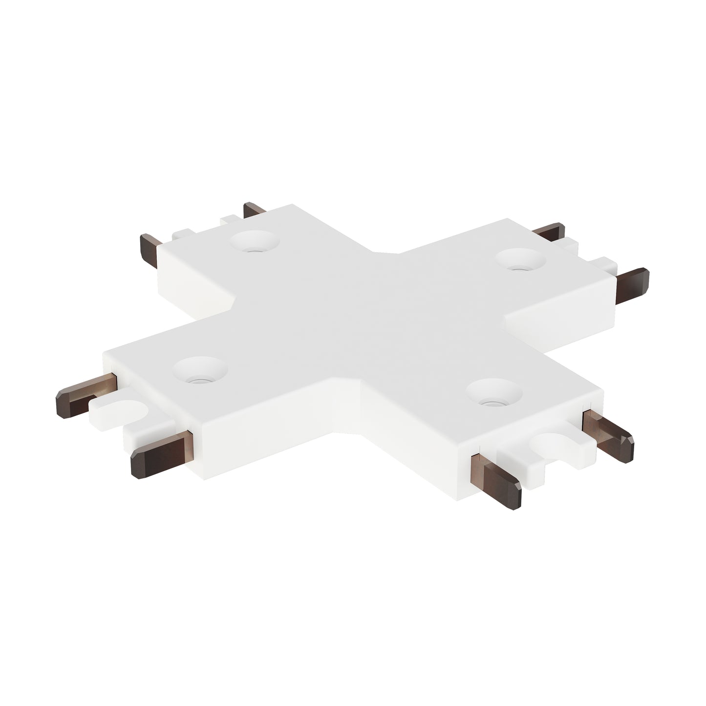 ET2 Contemporary Lighting ETMSC90-4XW-WT Continuum Track 4-way X Connector - Finish: White