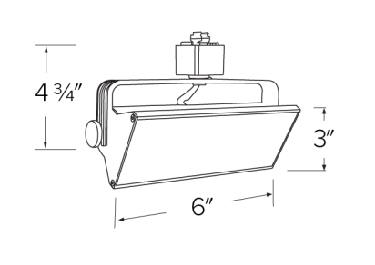 Elco Lighting ETW46CT3B LED Pipe™ Wall Wash Track Fixture with 3-CCT Switch, Multi Color Temperature, Lumens 1000 lm, All Black