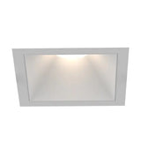 Eurofase OSC3ST01RF021535WCL 3-in 15W Oscar Square Recessed Fixed LED With Trim - 3500K - 120V-277V - (W) Wide 38° - (CL) Clear - Black/White