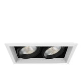 Eurofase TE132LED-35-4-02 13-in 52W 2-Light Recessed Light With Trim - 40° - 120V - 3500K - White/Black