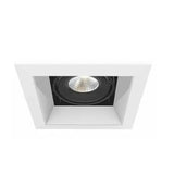 Eurofase TE161LED-40-4-02 6.5-in 15W Recessed Downlight With Trim - 40° - 4000K - 120V - White/Black